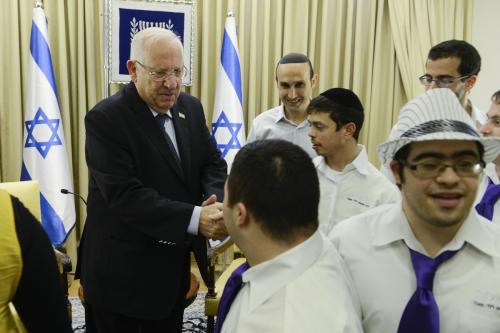 The Band with President Ruvy Rivlin